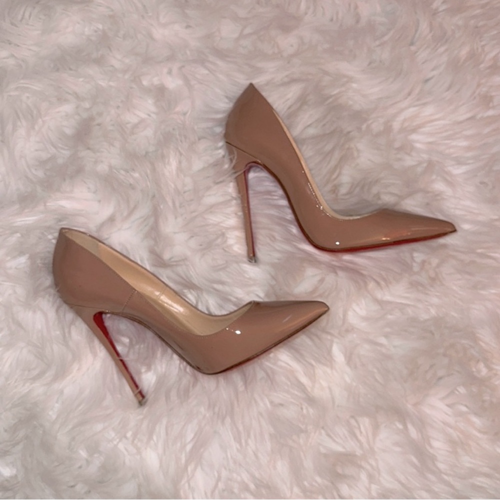 Christian Louboutin So Kate 120 Patent Nude Size 37 fit like size 36